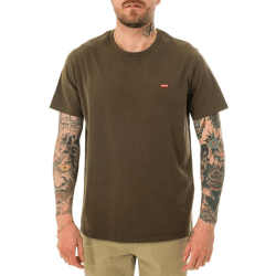 Levi's Herren Ss Original Housemark Tee T-Shirt M Olive Night