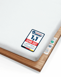 Topper 200x220 AERO – 5 cm Höhe | Orthopädische Matratzenauflage aus Memory Foam | Atmungsaktiver Mesh-Bezug | Matratzen-Topper 200 x 220 cm | Öko-Tex® zertifizierte Bettauflage für Jede Matratze