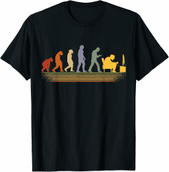 Gamer PC games gaming Konsolen zocken retro Evolution gamer T-Shirt