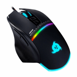 KLIM Skill Gaming Maus - High Precision PC Gaming Mouse USB - Neue 2023 - Wählbare DPI-Einstellung – Programmierbare Tasten – Exzellenter Griff PC PS5