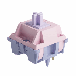 Akko Silent Switch für Mechanische Tastatur, Linear Switches, 5 Pin 50gf, 17mm Feder, MX Tastenschalter für DIY Gaming Kit, Ton Verringern, für Eine Ruhige Arbeitsumgebung (45 Pcs, Fairy) Lineare Switch Fairy (Still)