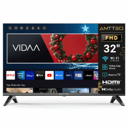 Antteq L32-AVF3N1 Fernseher 32 Zoll (81 cm) Smart TV,FHD,Triple Tuner(DVB-T2/S2/C),App Store,Netflix,Prime Video,DAZN,UVM,WiFi,Hotelmodus,2024 Smart TV 32"-FHD
