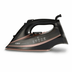 TOWER T22013VDE IRON Dampfbügeleisen, Schwarz und Roségold 3100 W Ceraglide Iron Schwarz und Roségold
