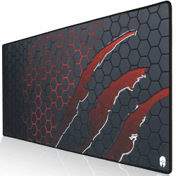 Impactrion Eraptor - Gaming Mauspad - XXL 900 x 400 - rutschfest - wärmebehandelte Oberfläche für exaktes und schnelles Gleiten der Maus - einrollbar