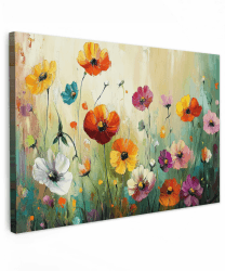 MuchoWow© Wandbilder Groß 120x80 cm XXL Wohnzimmer Wanddeko Schlafzimmer Zimmerdeko Wandgemälde Zimmer Deko auf Wand Dekoration Wall Art Kunst - Blumen - Frühling - Natur Kunst - Blumen 80L x 120B cm
