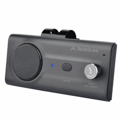 Avantree CK11 Kfz Bluetooth 5.0 Freisprecheinrichtung Freisprechanlage Car Kit für Sonnenblende, Lauter Lautsprecher, Siri Assistant Unterstützung, Lautstärkeregler, Auto Power On – Titan