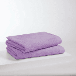 s.Oliver 2 TLG Duschtuch Set 70x140cm - 100% Baumwolle, 600 g/m², weich & saugstark, Doppelpack Duschtücher Flieder 2x Duschtuch Flieder