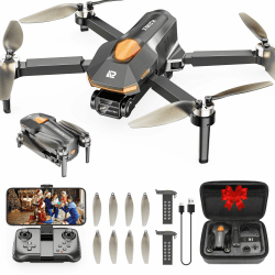 PLEGBLE Drohne mit Kamera für Kinder, Mini Drohne Erwachsene, Bürstenlosem Motor FPV RC Drone mit 5G WiFi, Höhenhaltung, 3D Flip, Kopflos Modus, Flugbahn, Spielzeug und Geschenke für Jungen ab 8 Jahre