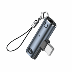 SinLoon USB C auf 3,5 mm Audio-Adapter, USB Typ C auf Aux-Kopfhörerbuchse und 100 W 2-in-1 PD-Netzteil, DAC, USB-C-Kopfhörer-Adapter für USB-C-Geräte ohne 3,5-mm-Schnittstelle