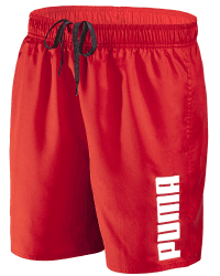 PUMA Herren Badeshorts Summer Short Sporthose Badehose Deluxe Swim Shorts New Red L