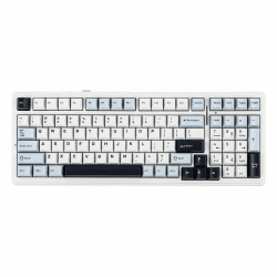 EPOMAKER x Aula F99 Kabellose mechanische Tastatur, Tastatur Gasket mit Hot-Swap, Polsterung, Bluetooth, 8000 mAh, NKRO, RGB, für Gaming/Win/Mac(F99 Blue, Graywood V3 Switch) Graywood V3 Switch F99 Blue