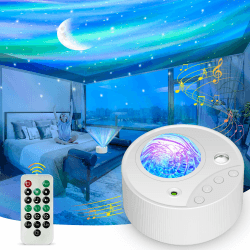 ibell LED Sternenhimmel Projektor, Nordlicht Projektor Nachtlicht Sternenhimmel Lampe mit 14 Lichtmodi & Weißes Rauschen Timer, Galaxy Sternenprojektor Kinder Erwachsense Geschenk für Zimmer Deko