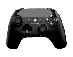 Oversteel - Tombac Wireless Game Controller, Vibration, 8 Stunden Akkulaufzeit, Lithium-Batterie, USB und Bluetooth, PC/Switch/Smartphone/Tablet/Android TV, Schwarz