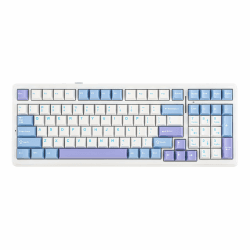 EPOMAKER x Aula F99 Kabellose mechanische Tastatur, Tastatur Gasket mit Hot-Swap, Polsterung, Bluetooth, 8000 mAh, NKRO, RGB, für Gaming/Win/Mac(F99 Purple, Graywood V3 Switch) Graywood V3 Switch F99 Purple