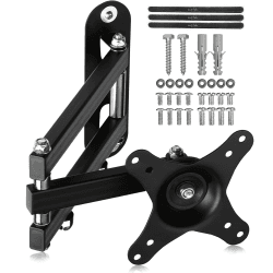suptek TV Wandhalterung Fernseher Halterung Wandhalterung Schwenkbar Neigbar Drehbar für 15-32 Zoll Flach&Curved TV oder Monitor, PC Monitor Halterung Wand bis zu 13Kg VESA 100x100mm/75x75mm (MA2720) Medium Schwarz