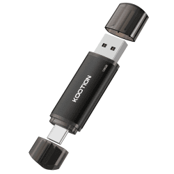 KOOTION USB C Stick, USB Stick 128GB USB C 2.0 Speicherstick OTG 2-in-1 USB Stick 128G Flash Laufwerk Type C Flash Drive 128Gbyte für PC/Laptop, Android Typ-C Handy 128GB USB C Schwarz