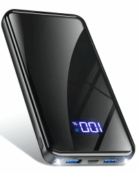 YILANS Power Bank, 22,5W Powerbank 20000mAh (USB-C Input & Output), PD 3.0 QC 4.0 Externer Handyakkus mit Taschenlampe, Kompatibel mit iPhone 16 15 14 13 12 Samsung Galaxy iPad und (Schwarz)