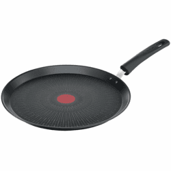 Tefal Unlimited On Crêpepfanne Induktion 28 cm, Pancake Pfanne mit kratzfester Titanium Antihaft-Beschichtung, Thermo-Signal bei idealer Brattemperatur, PFOA-frei, für alle Herdarten geeignet, G25939 Crêpepfanne 28 cm