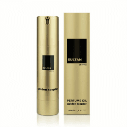 Sultan of Style Golden Scepter Limited Edition Parfum Oil Herren I 45ml | Würziger & Frischer Duft | 100% Alkoholfrei | Pflegende Ätherische Öle | Geschenke für Männer