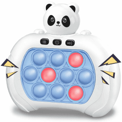 Quick Push Game Fidget Toys Pro für Kinder & Erwachsene, Pop Handheld-Spiel, schnelle Puzzle-Spielmaschine, Push-Bubble-Stress-Spielzeug, Geschenk für Jungen, Mädchen, Teenager Panda