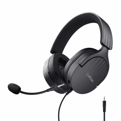 Trust Gaming GXT 489 Fayzo Gaming Headset für PC, PS5, PS4, Xbox Series X|S, Switch, 3,5-mm Klinke, 85% Recyclingkunststoff, Over-Ear Kopfhörer, Mikrofon mit Geräuschunterdrückung - Schwarz 3.5 mm Schwarz