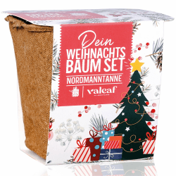 Weihnachtsbaum Anzucht Set I tolle Geschenk-Idee für Weihnachtsgeschenke, Wichtelgeschenke Weihnachten, Nikolausgeschenke und Garten Geschenke I Weihnachtsbaum aus der Dose I Pflanzset inkl. Zubehör Nordmanntanne