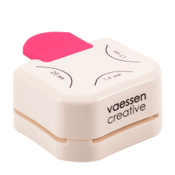 Vaessen Creative 2137-063 3-in-1 Eckenstanzer, Papierstanzer Papier für DIY Projekte, Scrapbooking und Karten Basteln, Legierter Stahl Aluminium Kunststoff, Ecken Abrunden, 14,17,20mm Eckenabrunder 14 / 17 / 20 mm