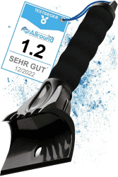 LYVANAS Eiskratzer Auto TESTSIEGER* - Effizienter & sicherer Scheibenkratzer Auto aus Premium ABS - Ergonomischer Profi Schneekratzer Auto schnell & stark - Auto Zubehör Kratzer schont langlebig Schwarz - Version 2.0