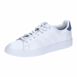 adidas Herren Advantage Premium Leather Shoes Schuhe 44 2/3 EU Ftwr White Ftwr White Crew Blue