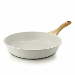 SENSARTE Weiß 28cm/11-Zoll Antihaft-Bratpfanne Skillet, Schweizer Granit-Beschichtung Omelette-Pfanne, gesunde Stein Kochgeschirr Chef's Pan, Induktion kompatibel, PFOA frei Bratpfanne（Weiß） 28cm