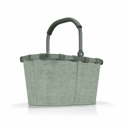 reisenthel carrybag frame twist sage – Stabiler Einkaufskorb mit viel Stauraum und praktischer Innentasche – Elegantes und wasserabweisendes Design Frame Twist Sage Single