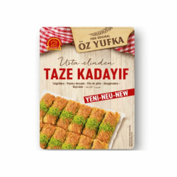 ÖZ frisches Kadayif Teigfäden, Engelshaar, Türkischer Kadayif zur Herstellung von Dubai Schokolade, Künefe 1x 400g