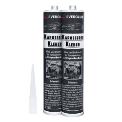 Everglue 1K PU Karosseriekleber flexibel silikonfrei schwarz Kartusche (650507-2) 2 Standard