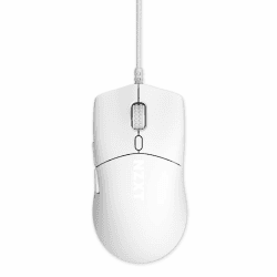 NZXT Lift 2 Symm | Leichte symmetrische kabelgebundene Gaming-Maus | Leichte 58-g-Konstruktion | 8K-Abfragerate | Optische Switches | Optischer 26K-DPI-Sensor | Füße aus 100% PTFE | Weiß Weiß Lift 2 Symm