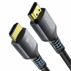 Stouchi HDMI Kabel 5meter 8K,CL3 In Wall Plenum-Rated High Speed HDMI 2.1 Ultra HD 48Gbps Kabelunterstützung 10K 8K60 4K120 eARC RTX HDR10 4:4:4 HDCP 2.2&2.3 Dolby Kompatibel mit PS5,Xbox Series X 1 Packung (5m) EU
