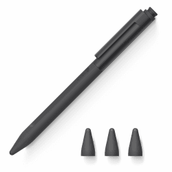 elago Pencil Clip Hülle Kompatibel mit Apple Pencil 2. Generation, 3 Ersatzspitzen-Spitzenabdeckungen im Lieferumfang Enthalten, Silikon, Kompatibel mit Magnetischem Laden, Doppeltippen (Schwarz)