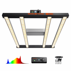 Spider Farmer Neuer G3000 LED Grow Lampe 300W mit 1184pcs Dioden LED Pflanzenlampe Vollspektrum Grow Light Dimmbare Daisy Chain Wachstumslampe für Gemüse Blume 90x90CM Abdeckung 2,8 umol/J G3000-300W