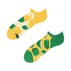 Dedoles Socken Unisex Damen Herren & Kinder Baumwolle viele lustige Designs Fussball Fahrrad Pferde Pflanzen Feuerwehr Geschenk links rechts verschieden 43-46 Limette und Zitrone Sneakersocken
