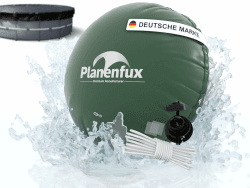 Planenfux® Poolkissen rund Winter Ø 400 cm (für Ø 400-500 cm Pools) | 4m XXL Pool Luftkissen | Pool Kissen Winterfest | Chlorbeständiges Abdeckkissen für 396 cm, 427 cm, 460 cm & 488 cm Rundpool Ø 400 cm Grün