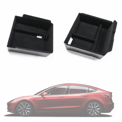 TOPABYTE Centre Console Mittelkonsole Organizer für Tesla Model 3 Highland 2024 Mittelkonsolen Organizer Armlehne Ablage Armlehnenablage für Tesla Highland Zubehör (2 Stück) Model 3 Highland 2PCS