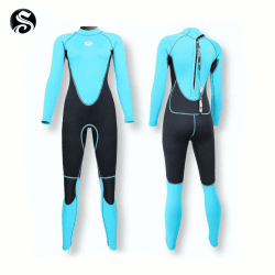 PAWHITS Damen Neoprenanzug 3mm Thermal Langarm Neopren Neoprenanzüge in voller Länge zum Tauchen M Blau