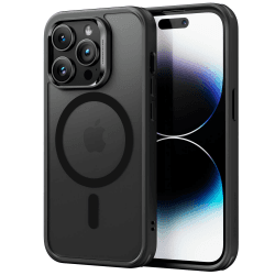 ESR für iPhone 14 Pro Max Hülle, kompatibel mit MagSafe, Classic Hybrid Magnetische mit HaloLock, Militärnorm Sturzschutz Handyhülle, Kratzfeste Rückseite Case, Mattschwarz iPhone 14 Pro Max Mattschwarz