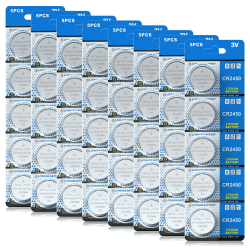 CR 2450 40er Votivkerzen,CR2450 Batterien 3V Lithium-Knopfzelle,Teelichter, Video, Computer, Rechner, IC-Karten, elektrische Produkte CR2450-40 Stück