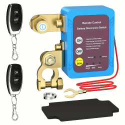 TOOSOAR Batterietrennschalter,12V 240ABatterie Trennschalter,Funkschalter mit Fernbedienung für Alle Auf Dem Markt Befindlichen Fahrzeuge