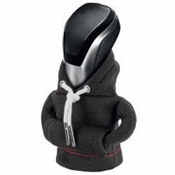CORATED Schaltknauf Hoodie, Auto Schaltknauf Abdeckung, Hoodie für Schaltknauf, Mini Hoodie für Gangschaltung, Schaltknauf Überzug für Auto Dekoratives, Schwarz Schwarz 1