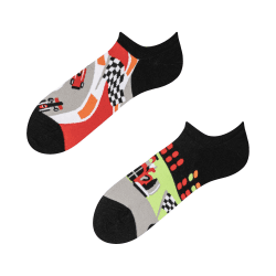 Dedoles Socken Unisex Damen Herren & Kinder Baumwolle viele lustige Designs Fussball Fahrrad Pferde Pflanzen Feuerwehr Geschenk links rechts verschieden 39-42 Formel-Rennen Sneakersocken