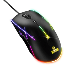 EMPIRE GAMING - X-Blades Gamer-Maus kabelgebunden - beidhändig - LED-RGB-hintergrundbeleuchtet - ergonomisch - 6400 DPI 1000 Hz – 7 programmierbare Tasten - einschließlich Software