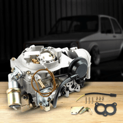 Vergaser Vergaser für VW 027129016H, Carburetor Ersatzteil für Golf 2 für Jetta II 19E 72PS Ab 01/86 U-kat Vergaser Pierburg 2E Ersatzvergaser Mechanische Choke & Präzise Düsen & Venturis Zubehör