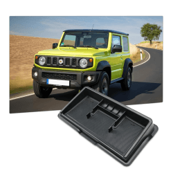 BIXUAN Aufbewahrungsbox kompatibel mit Suzuki Jimny JB64W JB74W 2018 2019 2020 2021 2022 2023 2024 Münze Verbesserte Version Armlehne Tray Auto Instrumententafel Jimny Aufbewahrungsbox Veranstalter Größe
