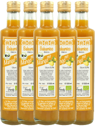 direct&friendly Bio Mango Essig, Condimento Balsamico mit fruchtiger Mango (5 x 500 ml)